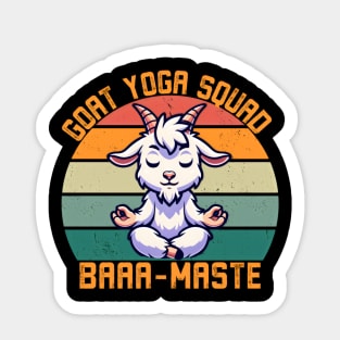Baamaste goat yoga squad Sticker